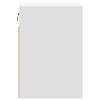 vidaXL Wall-mounted Bedside Cabinet Set of 2 White Engineered wood Small