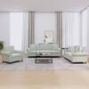 vidaXL Sofa Set Light Gray Velvet (100% polyester), metal, plywood Large