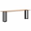 vidaXL Console Table Leg Black Powder-Coated Steel Adjustable Levelers
