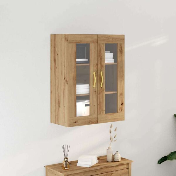 vidaXL Wall Cabinet Wall-mounted Artisan Oak 27.36 x 13.39 x 35.43 in