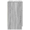 vidaXL Bedside Cabinet Grey Sonoma Engineered Wood 15.4x13.8x25.6 in