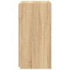 vidaXL TV Wall Cabinet Set of 2 Sonoma oak Engineered wood Compact