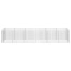 vidaXL Gabion Raised Bed Silver Galvanized steel 21.3x35.4x39.4 in