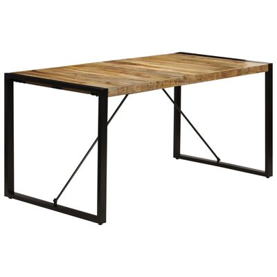 vidaXL Dining Table 63"x31.5"x29.5" Solid Mango Wood