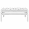 vidaXL Garden Lounge Set White Solid Pinewood Medium Modular