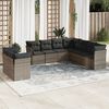 vidaXL Garden Sofa Set Grey