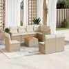 vidaXL Garden Sofa Set Beige
