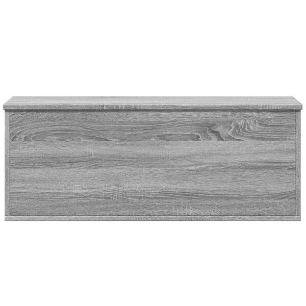 vidaXL Storage Box Grey Sonoma Engineered wood 35.4x13.8x13.8 in
