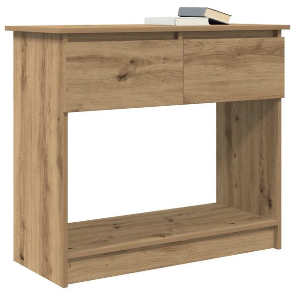 vidaXL Console Table Artisan oak Engineered wood Medium Console Table