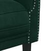 vidaXL Sofa Chair Dark Green Velvet (100% polyester), plywood, solid wood