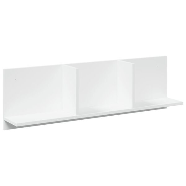 vidaXL Wall Cabinet White Engineered wood 39.4 x 6.5 x 11.8 in