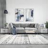 vidaXL Coffee Table Set of 2 Concrete Grey Engineered Wood 19.7 in