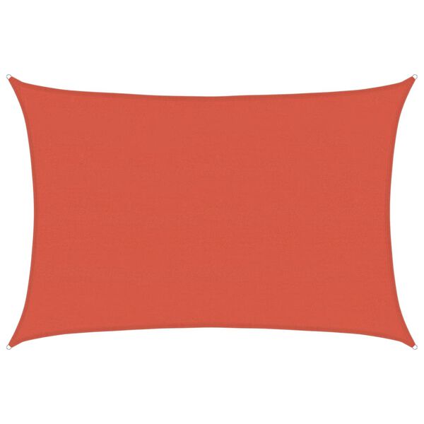 vidaXL Sunshade Sail 1.75 oz/ft&sup2; Terracotta 16.4x19.7' HDPE