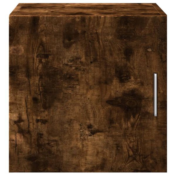 vidaXL Wall Cabinet Smoked Oak Engineered Wood Medium Wall Cabinet