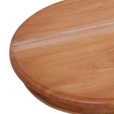 vidaXL Side Table Natural 19.7"x19.7"x25.6" Solid Mahogany Wood