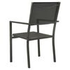 vidaXL Outdoor Dining Set Anthracite and Black