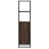 vidaXL Highboard Brown Oak Engineered Wood, Metal Tall Highboard