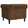 vidaXL Chesterfield Sofa Chair Brown