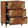 vidaXL Sideboard Brown 23.62 x 12.99 x 29.53 in Solid Mango Wood
