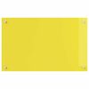 vidaXL Kitchen Backsplash 2 pcs Yellow 31.50 x 19.69 in Tempered Glass