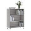 vidaXL Bookcase Grey Sonoma Engineered wood Medium Bookcase