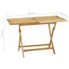vidaXL Garden Dining Set Teak Fine sanded teak hardwood Medium Foldable