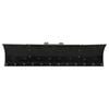vidaXL Snow Plow Black Powder-coated steel, rubber Large