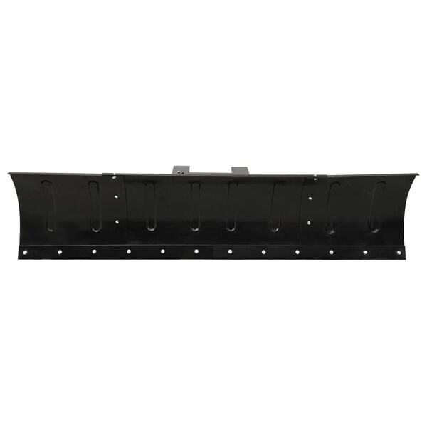 vidaXL Snow Plow Black Powder-coated steel, rubber Large