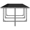 vidaXL Outdoor Dining Set Anthracite Poly Rattan Large Removable Covers