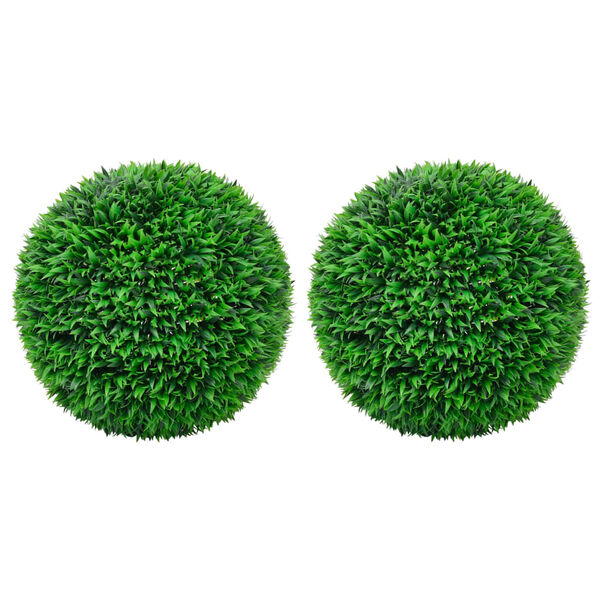 vidaXL Artificial Boxwood Ball Green Polyethylene Medium