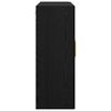 vidaXL Wall-Mounted Cabinet 2 pcs Black Oak 27.36 x 13.39 x 35.43 in