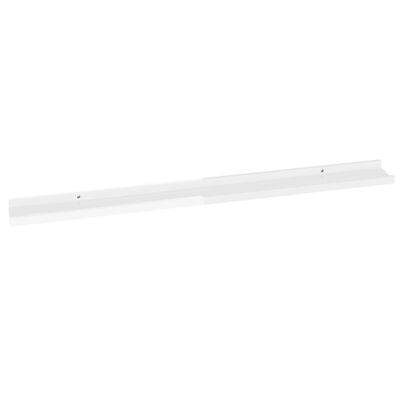 vidaXL Wall Shelves 2 pcs High Gloss White 39.4"x3.5"x1.2"