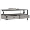 vidaXL Coffee Table Grey Sonoma Engineered wood, Metal Medium