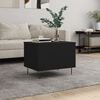 vidaXL Coffee Table Black Engineered wood, Metal Small Coffee Table