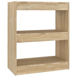 vidaXL Book Cabinet Sonoma oak Engineered wood Medium Book Cabinet