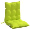 vidaXL Lowback Chair Cushion Set of 2 Bright Green