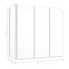 vidaXL Bath Enclosure 47.2x27.2x51.2" Tempered Glass Transparent