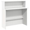 vidaXL Reception Desk White Engineered Wood 78.7 in x 19.7 in x 40.7 in