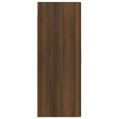 vidaXL Hanging Wall Cabinet Brown Oak 27.4"x13.4"x35.4"