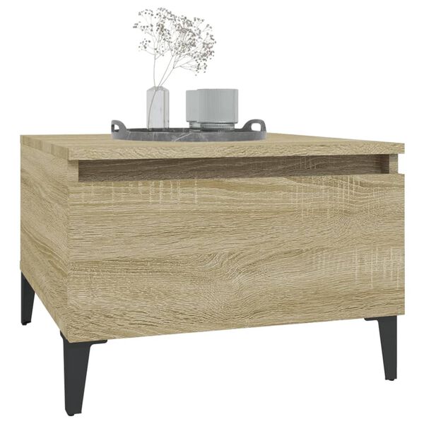 vidaXL Side Table Set of 2 Sonoma oak Engineered wood Small Side Table