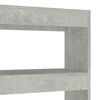 vidaXL Book Cabinet Concrete grey Engineered wood 39.4 x 11.8 x 53.1 in