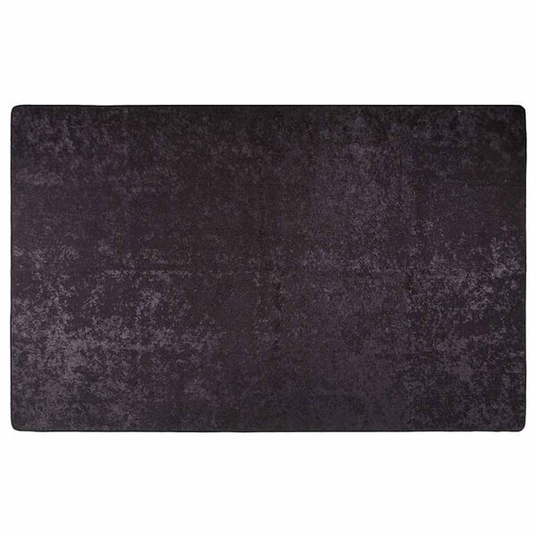 vidaXL Rug Anthracite Velvet, PVC 31.5 x 59.1 in Non-slip Rug