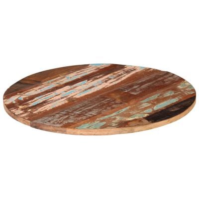 vidaXL Round Table Top 31.5" 0.98"-1.06" Solid Reclaimed Wood