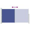 vidaXL Side Awning Blue (screen), Green grey (stand)