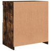 vidaXL Sideboard with LED Lights Smoked Oak 23.8"x14.6"x26.4"