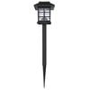 vidaXL Garden Light Black Plastic Standard Solar Solar Garden Light