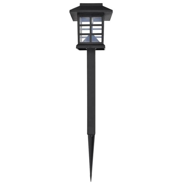 vidaXL Garden Light Black Plastic Standard Solar Solar Garden Light