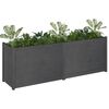 vidaXL Garden Planter Grey Solid Pinewood Large Durable Garden Planter