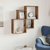 vidaXL Wall Shelf Old Wood Engineered Wood 31.5 x 5.9 x 30.9 in