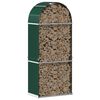 vidaXL Log Holder Green 31.5"x17.7"x74.8" Galvanized Steel